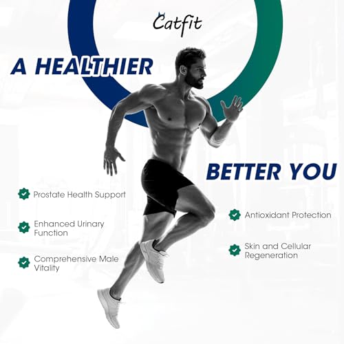 Prostate Health Supplements for Men: Saw Palmetto 500mg DHT Blocker & Pumpkin Seed Oil - Urinary Health & Hair Support, 